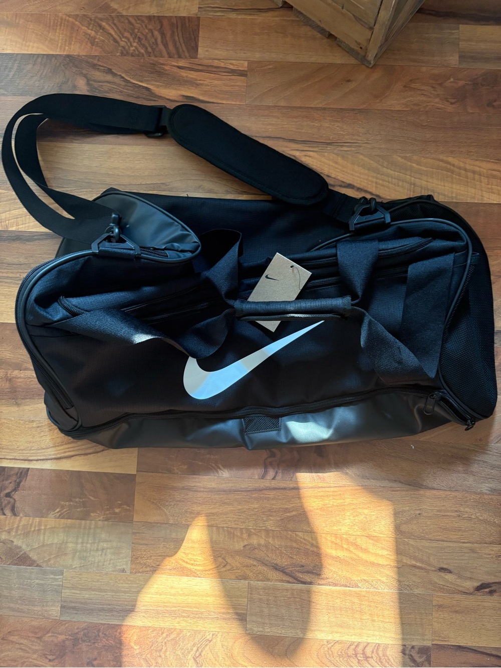 New Nike Black Duffel Bag